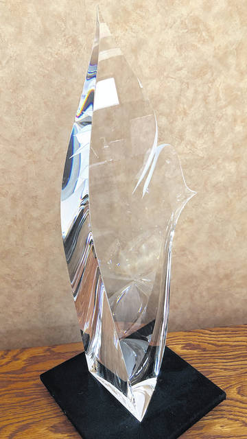<p>A special raffle has been announced for a glass sculpture designed by Christopher Ries entitled ‘Desert Flower’ valued at $30,000 has been donated by SCHOTT North America to benefit the Greater Pittston Chamber of Commerce. Raffle tickets may be purchased at the Chamber website.</p>
<p>Tony Callaio | For Sunday Dispatch</p>