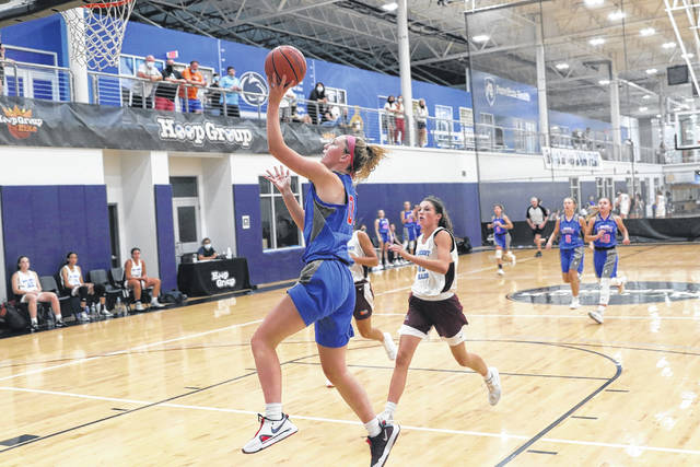 125503489_web1_AveryMcNulty
Avery McNulty drives for an NEPA Elite basket during the Summer Jam Fest last weekend at Spooky Nook Sports.
Tim Drewes | Special to the Dispatch