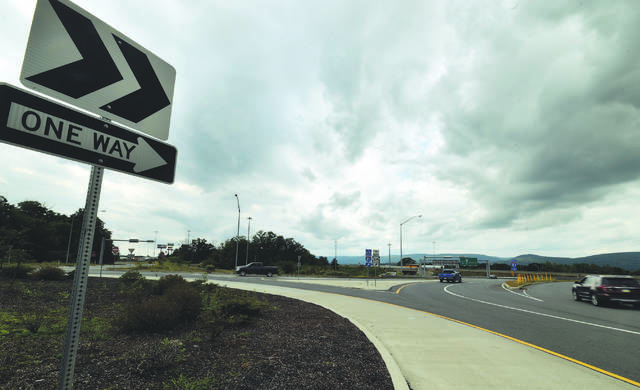 125602437_web1_TTL091719roundabout1CMYK
The roundabout on 315 near the Wilkes-Barre/Scranton International Airport is seen in this file photo. PennDOT Secretary Yassmin Gramian this week said she continues to be encouraged by the safety advantages of the modern roundabout.