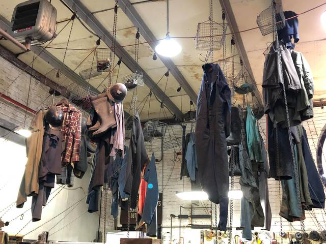 <p>Coal miners’ garments hang in the display building at The No. 9 Coal Mine Museum in Lansford.</p>
<p>Roger DuPuis | Times Leader</p>