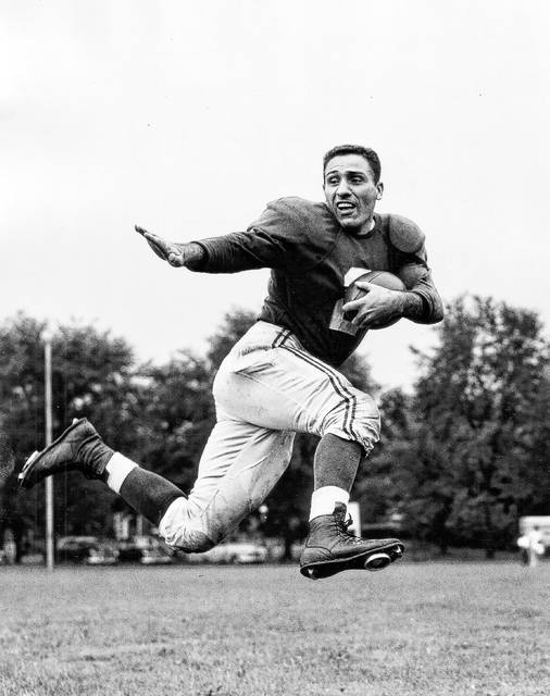 <p>Left half back Charles Trippi of the Chicago Cardinals in July 7, 1953. Trippi starred at Pittston High School before playing at Georgia in college and for the Cardinals in the NFL.</p>
<p>AP file photo</p>