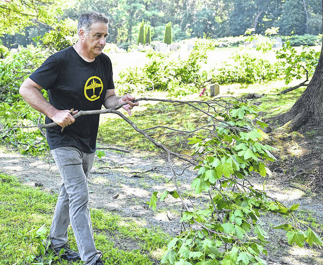 <p>Pittston City Mayor Michael Lombardo participated in the first Monthly Matters project initiative created by Lombardo.</p>
<p>Tony Callaio | For Sunday Dispatch</p>