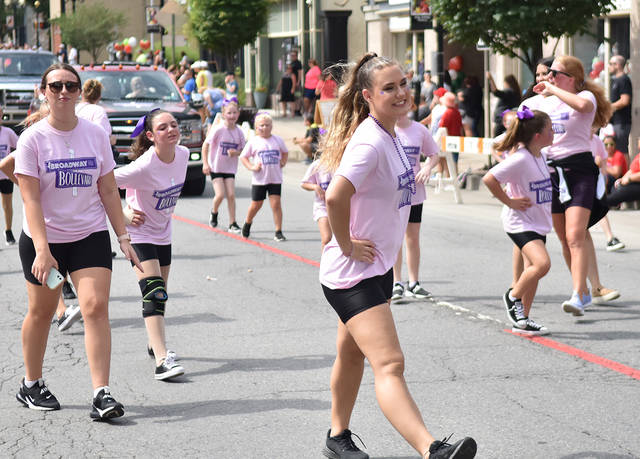 <p>Members of Broadway on the Boulevard danced their way down Main Street during the 2021 Pittston Tomato Festival parade on Saturday.</p>
<p>Tony Callaio | For Sunday Dispatch</p>
