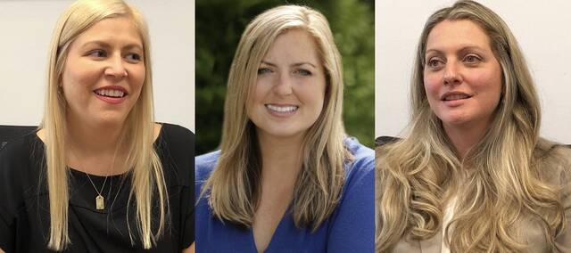127791475_web1_5A74A999-AC99-4FD1-9732-C5EF5672FEDB_ne20211023204216424
Luzerne County judicial candidates, from left: Alexandra Kokura Kravitz, Tarah Toohil and Stefanie Salavantis.