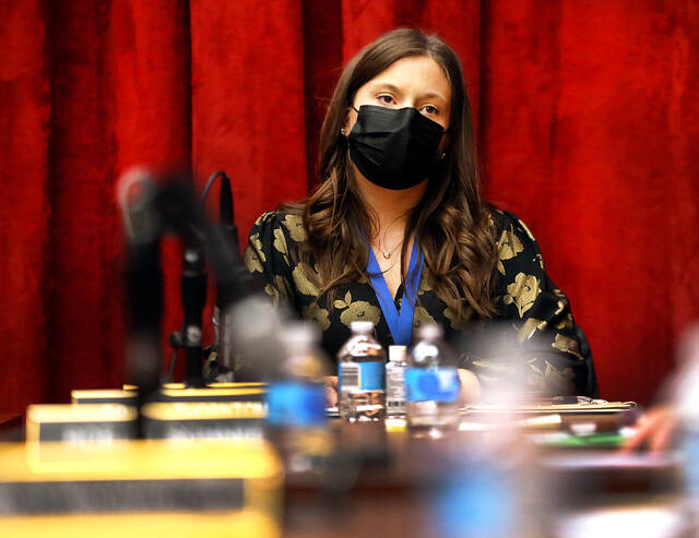 <p>Luzerne County Councilwoman Kendra Radle was chosen to be the new council chair during a Monday night reorganization meeting at the county courthouse in Wilkes-Barre.</p>
<p>Fred Adams|For Times Leader</p>