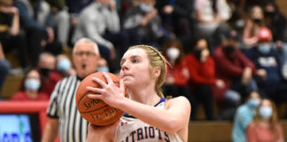 
			
				                                Pittston Areas Kallie Booth hits a jump shot against Wilkes-Barre Area at home on Monday night. Booth ended up with 23 points on the night.
                                 Tony Callaio | For Times Leader

			
		