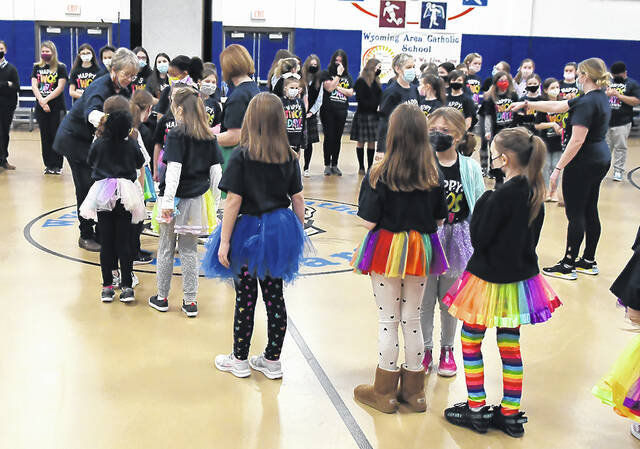 128246857_web1_WAC-2222022-1
Students at Wyoming Area Catholic file into the gym to form the numbers 2022 on Tuesday, Feb. 22, 2022.
Tony Callaio | For Sunday Dispatch