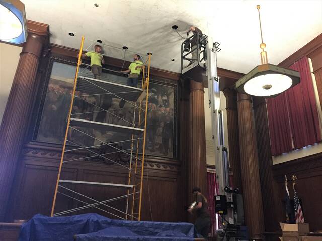 128316495_web1_courtroom2
Luzerne County Courthouse courtrooms became more illuminated through a LED lighting project in 2018, but officials say a larger scale restoration project is needed.
Photo courtesy of William McIntosh