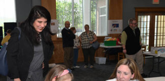 
			
				                                Executive Deputy Secretary of the Pennsylvania Department of Education Dr. Debora Carrera, left, watches as five-year-old Hailey Lane does color coating with ozobots at the Pittston Memorial Library to celebrate Remake Learning Days for Science, Technology, Engineering, and Math (STEM) education. Haileys mother, Jessica Lane, Pittston Memorial Library director looks on.
                                 Tony Callaio | For Times Leader

			
		
