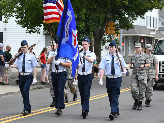 <p>The Civil Air Patrol marched in the West Pittston-Exeter Memorial Day Parade.</p>
<p>Tony Callaio | For Sunday Dispatch</p>