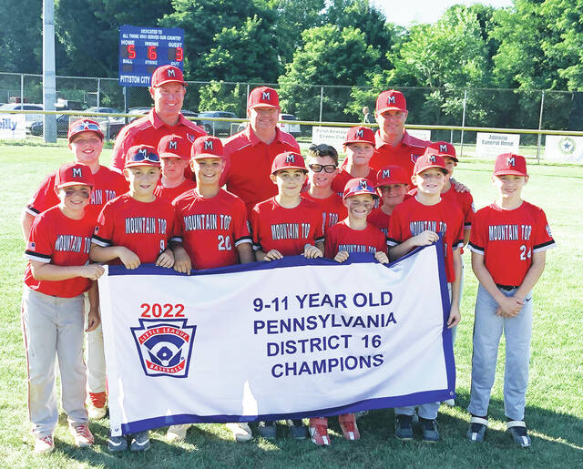 <p>The Mountain Top 9-11 team defeated GPA 5-3 at Pittston City Little League on Saturday afternoon to win the District 16 title.</p>
                                 <p>Tony Callaio | For Sunday Dispatch</p>