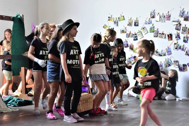 <p>A ‘Wizard of Oz’ skit was one of the features of the Arts in Motion Showcase on Thursday at the ANNAMALY gallery in Forty Fort.</p>