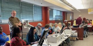 
			
				                                Under observation of Luzerne Countys Election Board Wednesday, bipartisan transposers have volunteered to ensure Nov. 8 general election votes are properly reentered on the correct ballot types so they can be scanned and tallied.
                                 Bill O’Boyle | Times Leader 

			
		