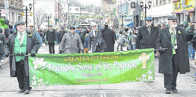 129308601_web1_St.-Patrick-s-Parade
The 10th annual St. Patricks Parade will step off on March 4. Look for information on the Little Miss and Little Mister Leprechaun contest, the Pub Crawl and the 5K Leprechaun Loop race at www.pittstonstpatricksparade.org.