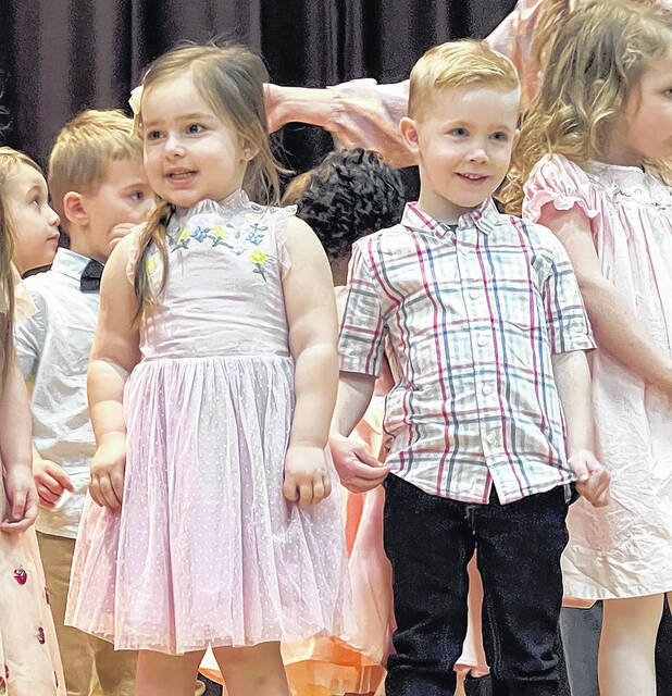 129526000_web1_Tiny-Learners-Easter-Spring-Show-1
Avery McDonnell, 3, and Patrick Joyce, 4, at the spring show held by Tiny Learners Learning Center at Wyoming Areas Tenth Street School.
Submitted photo