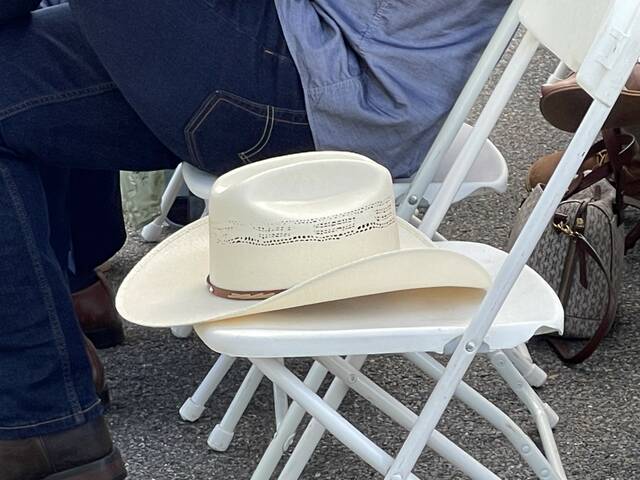 <p>One of Patrick J. Solano’s trademark white cowboy hats.</p>
<p>Times Leader | Bill O’Boyle</p>