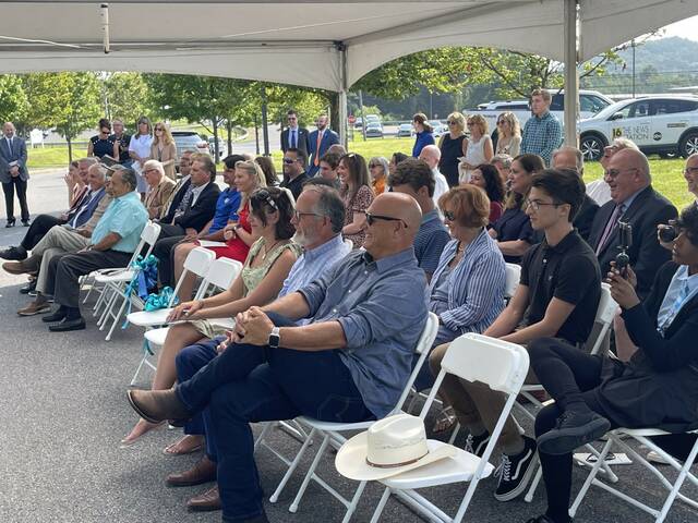 <p>A large crowd attended Thursday’s ceremony honoring Patrick J. Solano at Luzerne County Community College in Nanticoke.</p>
<p>Times Leader | Bill O’Boyle</p>