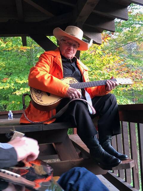 <p>A Times Leader file photo of the late Pat Solano strumming his guitar and wearing his trademark cowboy hat.</p>
<p>Times Leader file photo</p>