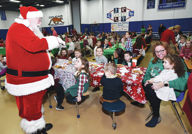 <p>Santa Claus’ arrival was a hit with the children of Wyoming Area Catholic School, Exeter.</p>