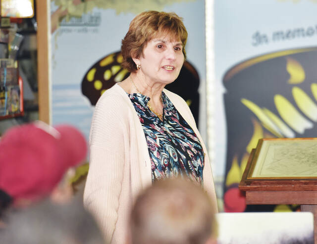 130569122_web1_WP-History-1
Mary Portelli, West Pittston Historical Society president, presented a program on the early days of the Borough of West Pittston at the West Pittston Library on Tuesday, April 23.
Tony Callaio | For Sunday Dispatch