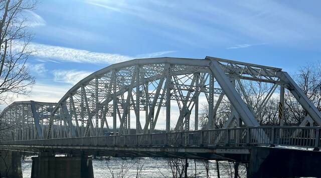 130661579_web1_bridge
File photo
Nanticoke Fire Chief Mark Boncal said Monday he has formally submitted an exemption request that would allow a fire engine to cross the Nanticoke/West Nanticoke Bridge for emergencies even though it exceeds the weight limit.