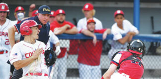 
			
				                                Hazleton Area’s Ryan Schmidt, left, scores at home on a fielder’s choice against Neshaminy in Friday’s Class 6A state quarterfinal win.
                                 Tony Callaio | For Times Leader

			
		