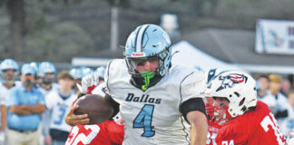 
			
				                                Dallas’s Dylan Geskey (4) rambles down to the five-yard line setting up a score on the next Mountaineer play against Pittston Area at Trippi Field.
                                 Tony Callaio | For Times Leader

			
		