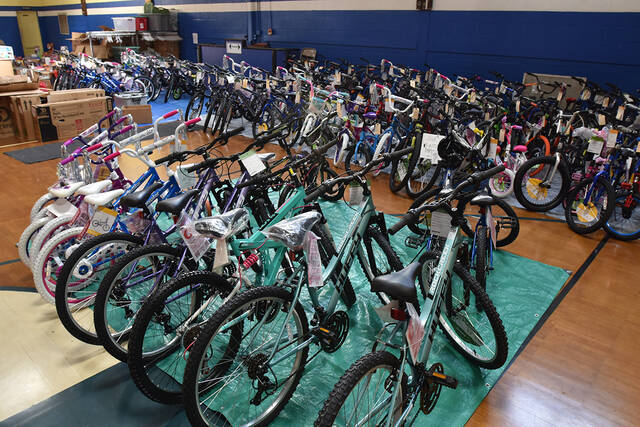 130929099_web1_GPSS-Collection-Days-3
The Santa Squads Gary Worosilla assembled over 120 bicycles to be handed out for Christmas 2023 on collection day.
Tony Callaio file photo | For Sunday Dispatch