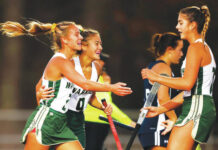 
			
				                                Wyoming Area’s Ella McKernan, left, is congratulated by Juliana Gonzales, center, and Lyla Rehill, right, after scoring against Wyomissing in Tuesday’s PIAA Class A tournament opener at Lake-Lehman.
                                 Fred Adams | For Times Leader

			
		
