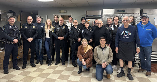 131104573_web1_Meals-on-Wheels-Thanksgiving
Members of the City of Pittston Police Dept., Wyoming Area Regional Police Dept., Pittston City administrators, U.S. Congressman-elect Rob Bresnahan as well as other volunteers helped Pittston Meals on Wheels deliver turkey dinners Thanksgiving morning to 100 residents in Greater Pittston.
Submitted Photo