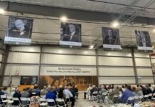 
			
				                                A ceremony was held in the CenterPoint Commerce and Trade Park in Pittston Township in the newly created expanded space at the CEO/Weinberg Northeast Regional Food Bank. Special remembrance banners were hung from the ceiling honoring Eugene Brady, who served CEO as executive director for 40 years; Monsignor Andrew J. McGowan, Judge Hugh Mundy and longtime CEO employee Rich Kutz.
                                 Bill O’Boyle | Sunday Dispatch

			
		