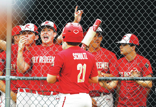 131486718_web1_wa_hr1_faa
The Holy Redeemer dugout reacts as the Royals score two runs in the first inning.
Fred Adams | For Times Leader