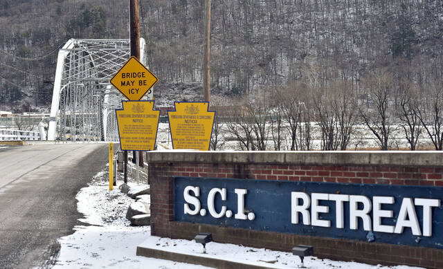 131498069_web1_SCI-retreat
Luzerne County Manager Romilda Crocamo dispelled a rumor Thursday that the county is poised to assume ownership of the vacant State Correctional Institution at Retreat in Newport Township and its access bridge. It is not.
Times Leader file photo