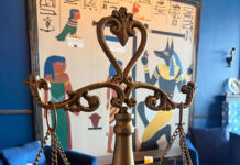 
			
				                                The menu has a rotating dessert experience that he refers to as the Weighing of the Heart Ceremony. Presented on a scales of justice, it represents the ancient Egyptian afterlife ritual of the heart being weighed against the feather of truth.
                                 Submitted Photo

			
		
