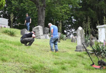 
			
				                                The City of Pittston’s Monthly Matters program got underway for the month of June as city employees negotiated the hills of the Pittston Cemetery on Friday.
                                 Tony Callaio | For Sunday Dispatch

			
		