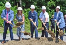 
			
				                                Ground was broken Thursday morning for the new $8 million Greater Pittston Regional Ambulance headquarters at the former site of the Triangle Motel, Plank Street, Pittston. Taking part in the ceremony are, from left: Atty. Michael Lombardo, EMT, GPRA vice president; Lee Ann McDermott, Luzerne County Council; City of Pittston Mayor Michael Lombardo; Ed Szafran, GPRA chief; and Joe Chacke, City of Pittston administrator.
                                 Tony Callio | For Sunday Dispatch

			
		