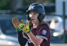 
			
				                                Kington/Forty Fort’s Nick Lipinski (23) claps as he smacked an double, knocking in two runs against Greater Pittston Township.
                                 Tony Callaio | For Times Leader

			
		