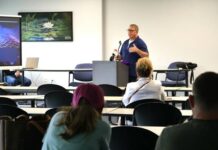 
			
				                                Luzerne County Chief Artificial Intelligence Officer and First Assistant Solicitor Vito DeLuca briefs citizens on the county’s developing AI program during a Wednesday night town hall at the county Operations Building in Wyoming.
                                 Jennifer Learn-Andes | Times Leader

			
		