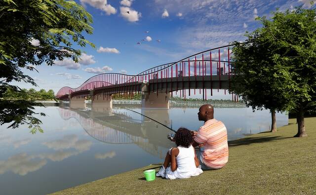 131700803_web1_Bridge-1
Luzerne County has released drawings showing the proposed new design of the Water Street Bridge linking Pittston and West Pittston.
Submitted Artwork