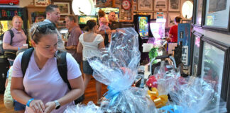 
			
				                                Several dozen raffle baskets were given away during the 12th Dr. Jen’s Hope at Cooper’s Seafood, Scranton.
                                 Tony Callaio | For Sunday Dispatch

			
		
