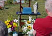 
			
				                                Flowers adorned the cremains of 13-year-old Butler Township murder victim Jacob Delgadillo Friday during his graveside funeral at St. John’s Cemetery in the township.
                                 Jennifer Learn-Andes | Times Leader

			
		