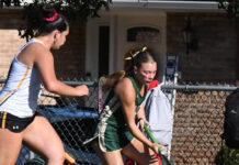
			
				                                Wyoming Area sophomore Talia Pizano brings the ball down for the Warriors against Lake-Lehman. Wyoming Area defeated Lake-Lehman 2-0.
                                 Tony Callaio | For Sunday Dispatch

			
		