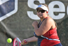 
			
				                                Pittston Area’s No.1 Isabella Hughes is set to return an Alexis Mazzotta serve from Honesdale in singles action on Thursday.
                                 Tony Callaio | For Sunday Dispatch

			
		