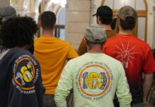 
			
				                                Union workers came out in force at Tuesday’s Luzerne County Council work session to support an ordinance requiring prospective contractors to participate in apprenticeship training programs and meet other conditions to perform county government construction projects over $500,000.
                                 Jennifer Learn-Andes | Times Leader

			
		