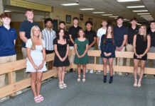
			
				                                Shown are the Wyoming Area Class of 2026 candidates for homecoming queen along with escorts. Front row, left to right: Sarah Willison, Emma Kratz, Sofia Menta, Taylor Gashi and Lucia Campenni. Back row: Liam Meier, Max Getzie, Trustin Johnson, Jaxon Pollard, Bruno Pizano, Jamari Yates, Rob Yatsko, Ben Gravine, Jake Snyder and Nick Ciampi.
                                 Tony Callaio | For Sunday Dispatch

			
		