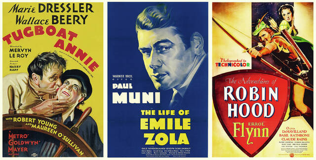 131860543_web1_COLLAGE-SAM
The posters for Tugboat Annie, The Life of Emile Zola, and The Adventures of Robin Hood are shown. Each of these films were co-written by Norman Reilly Raine, a native of Wilkes-Barre.
Public Domain