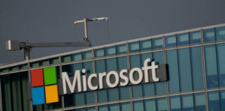 
			
				                                FILE - The logo of Microsoft is seen outside its French headquarters in Issy-les-Moulineaux, outside Paris on May 13, 2024. (AP Photo/Thibault Camus, File)
                                 AP File Photo

			
		