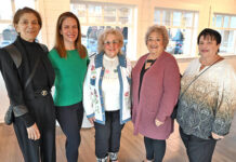 
			
				                                Rosella Fedor, the recipient of the Greater Pittston YMCA Sam Milazzo Volunteer of the Year Award, is shown with her daughter, Josette Curtis, former co-workers, and friends. From left: Fedor, Curtis, Rita Mauriello, Teddy Rabel and Karen Schall.
                                 Tony Callaio | For Sunday Dispatch

			
		