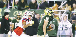 
			
				                                Game MVP Nick Ciampi (19) legs out a 44-yard run for Wyoming Area in the second half against Pittston Area on Friday night. Ciampi finished with 25 carries for 228 yards and three touchdowns.
                                 Tony Callaio | For Times Leader

			
		