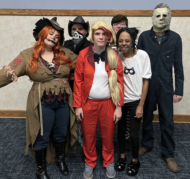 <p>This group of Victory Sports athletes paused from the Halloween party for a photo.</p>
                                 <p>Tony Callaio | For Sunday Dispatch</p>